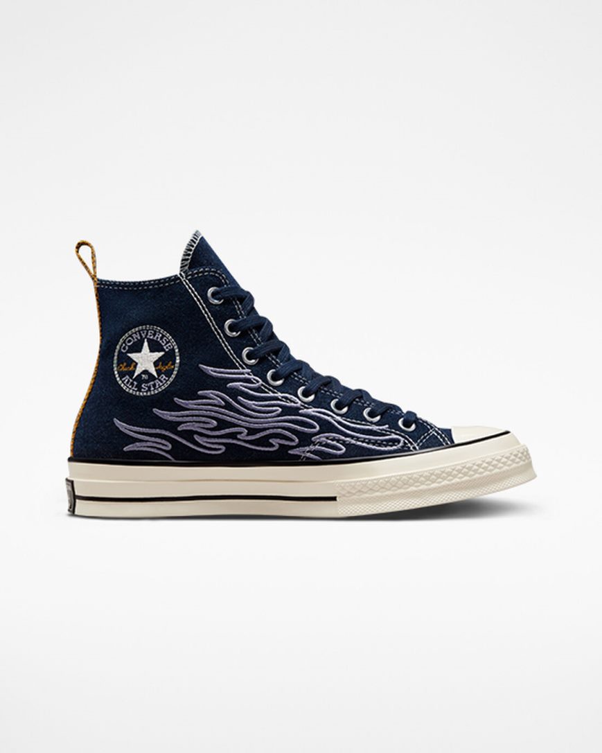 Tenisi Inalti Barbati Converse Chuck 70 Workwear Denim Obsidienne Indigo | RO 13RAKD063